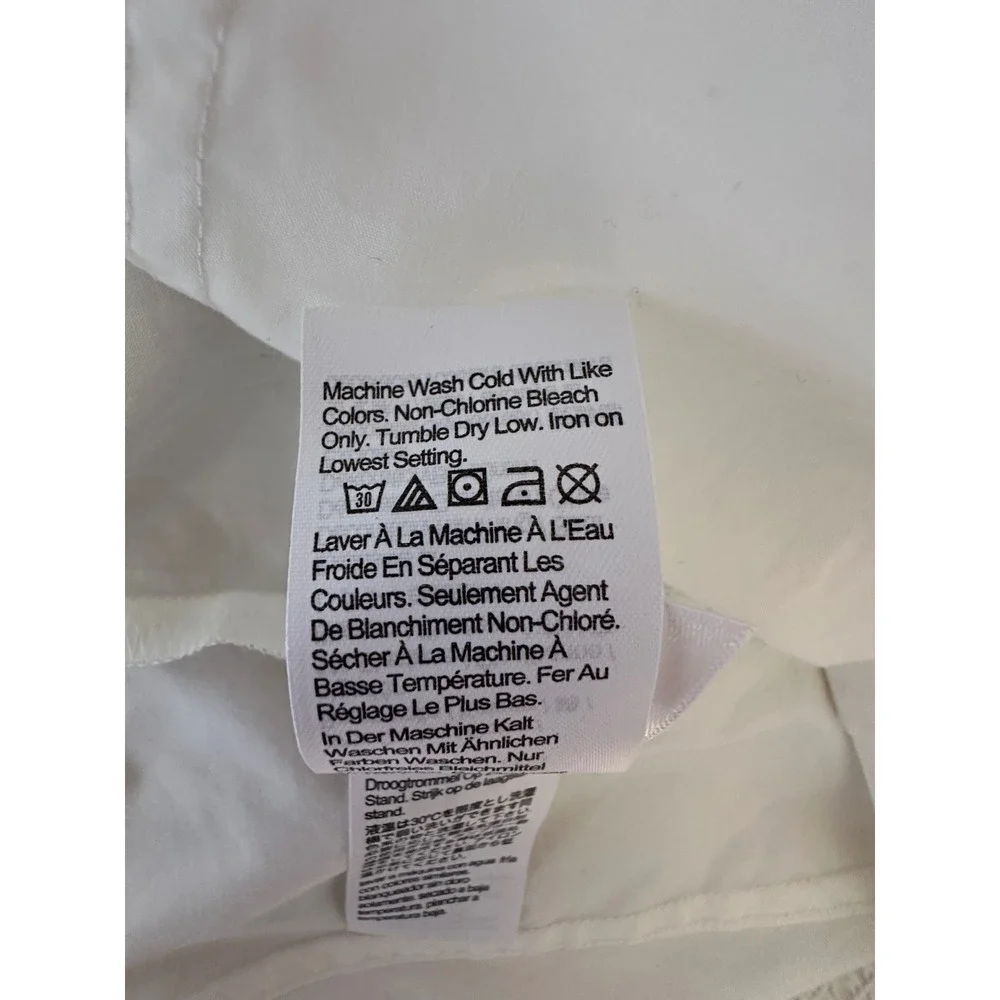 J.Crew‎ Women Puff Sleeve Square Neck Top 6 NEW White Cotton Poplin Milkmaid